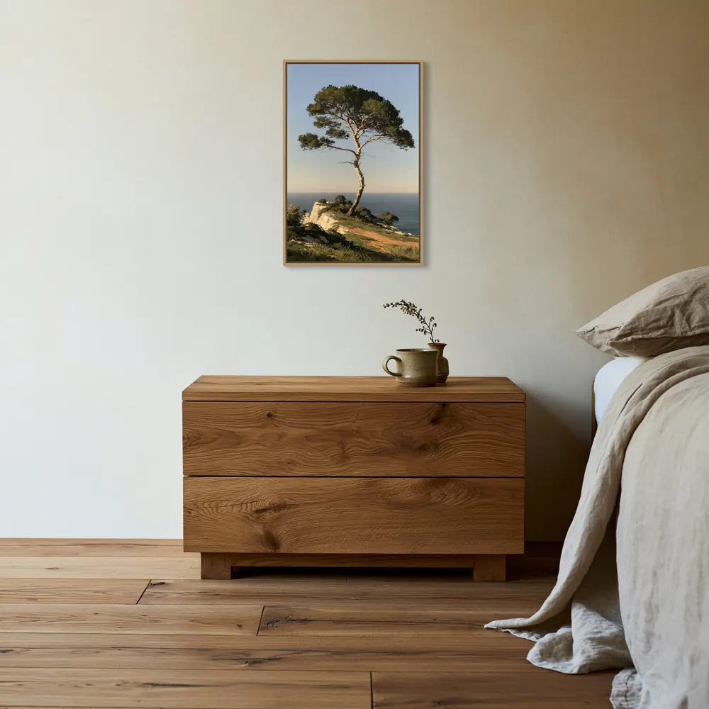 Bedside nightstand corner