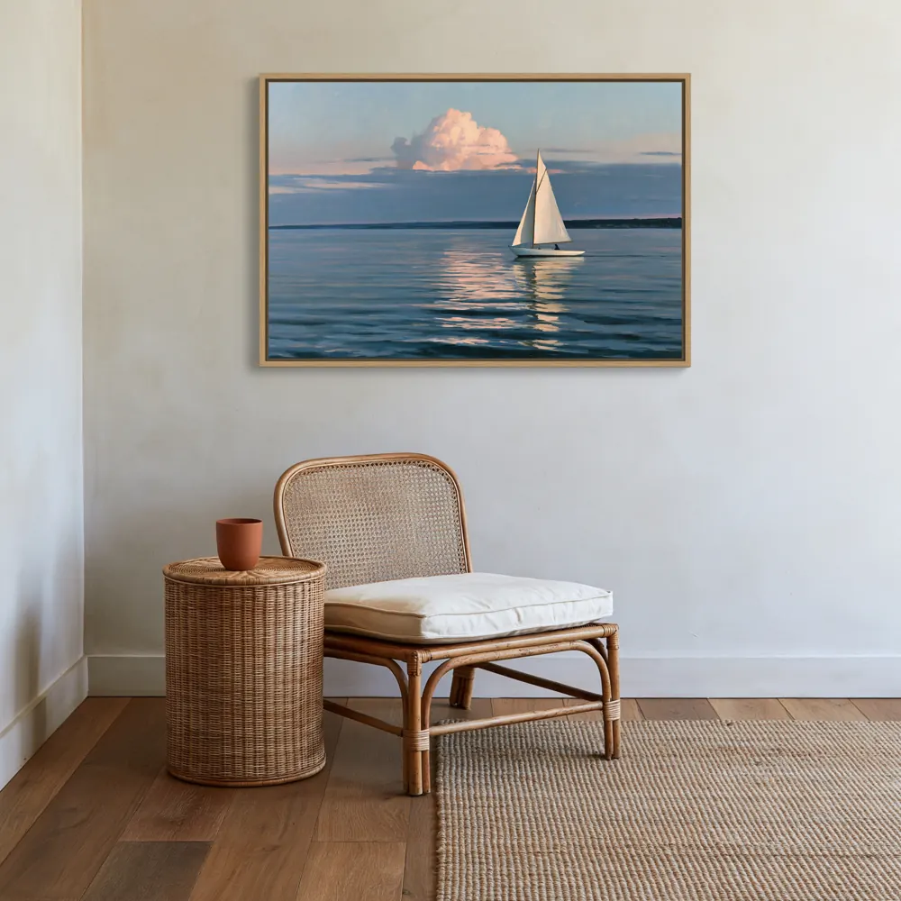 Boho cane chair corner