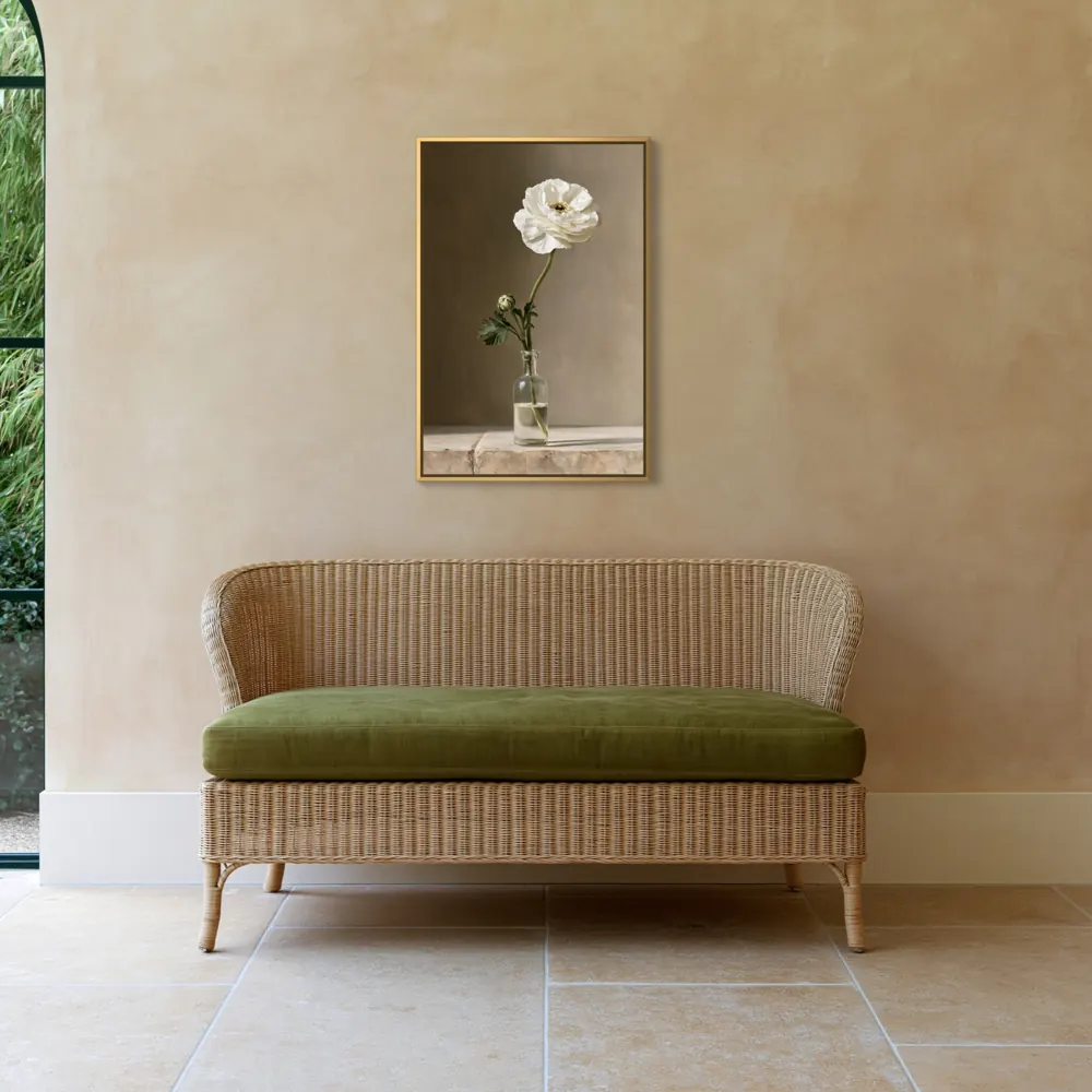 Cane conservatory pair