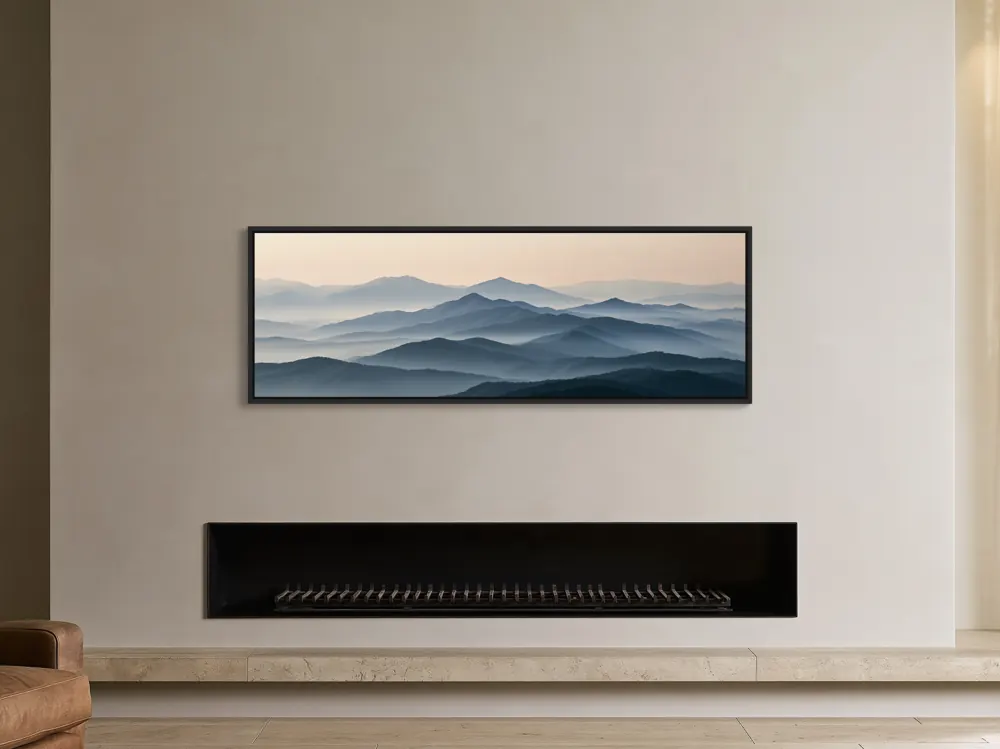 Contemporary black firebox