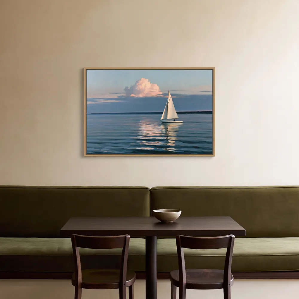Cream restaurant banquette