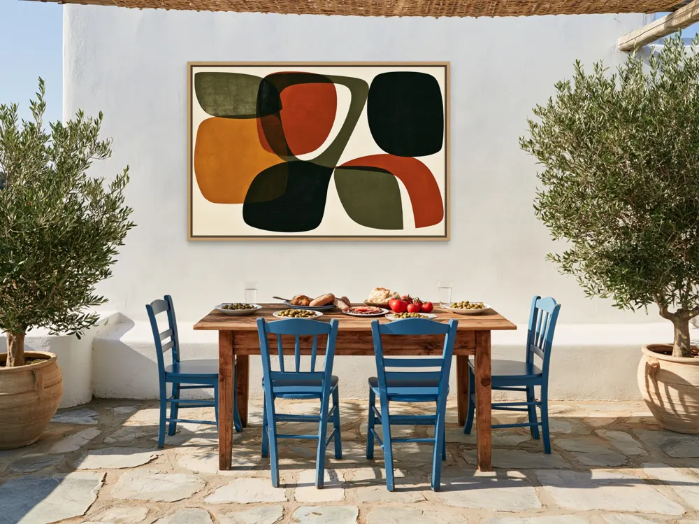 Greek taverna terrace