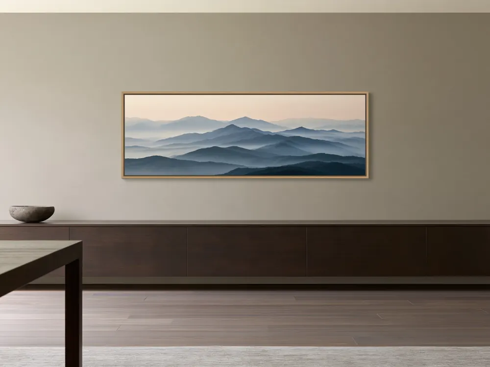 Greige dining wall