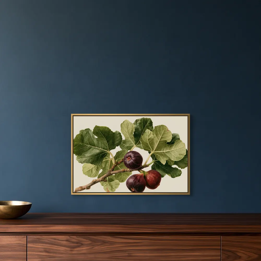 Midnight navy feature wall