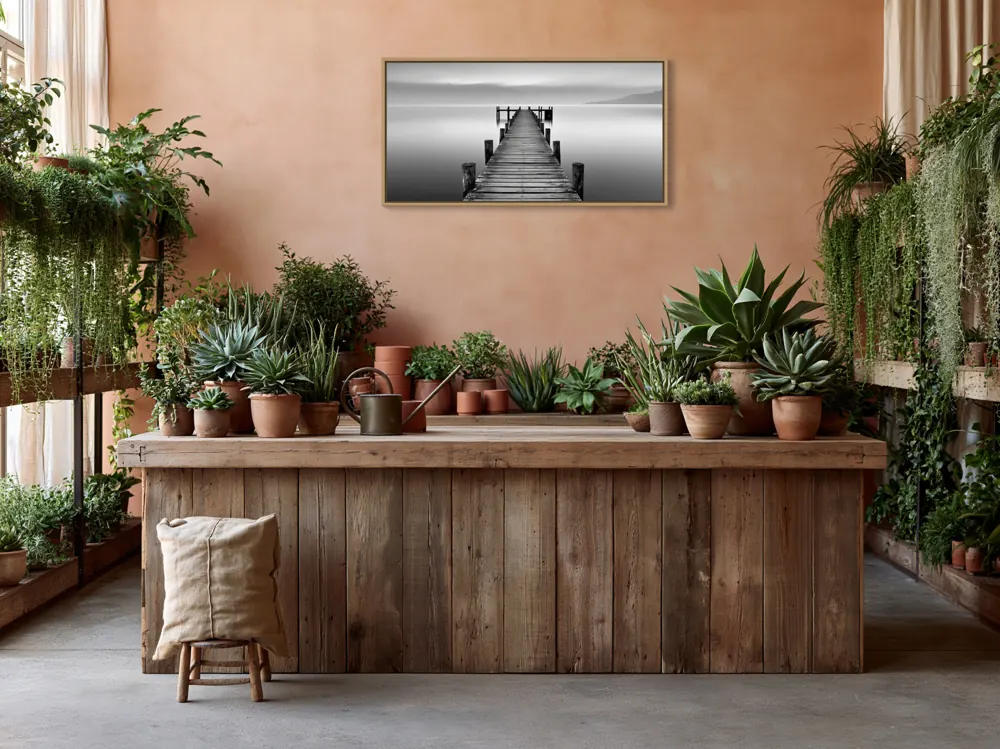 Plant shop counter