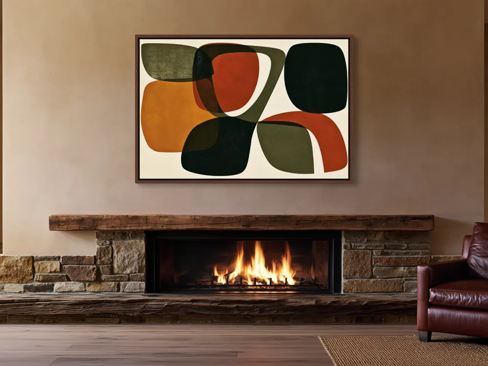 Ranch fireplace