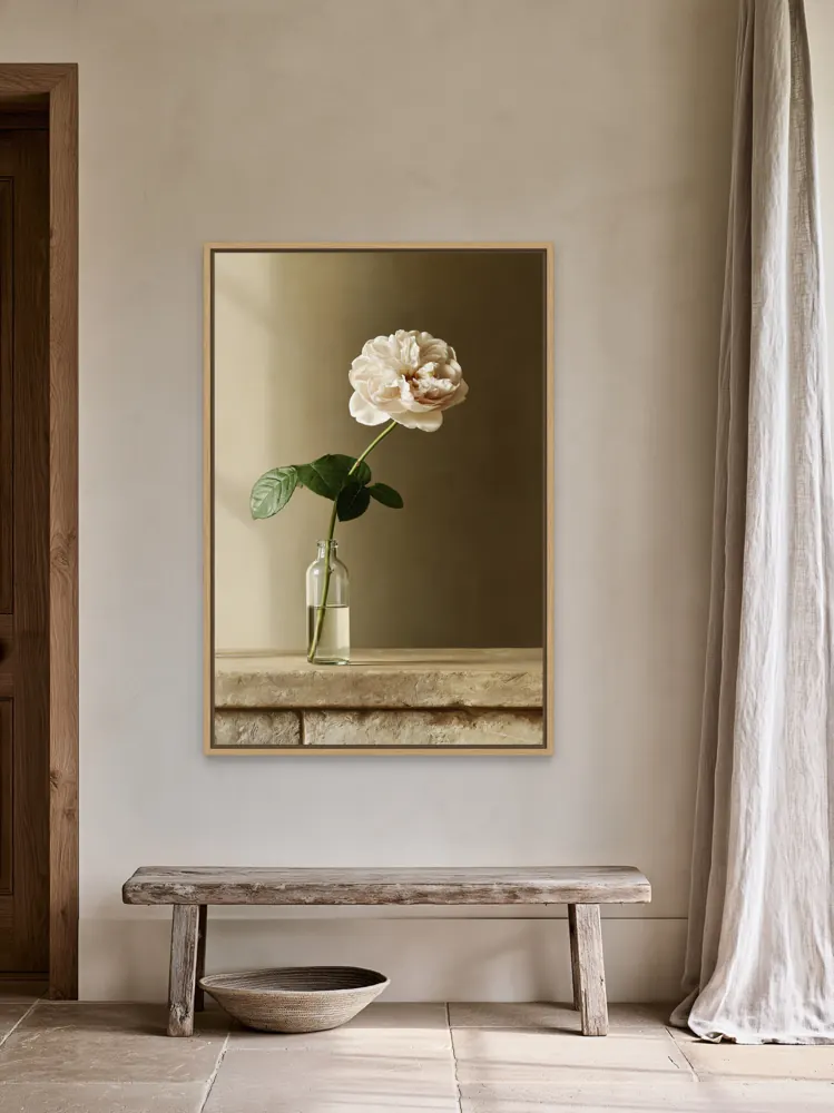 Rustic farmhouse entry