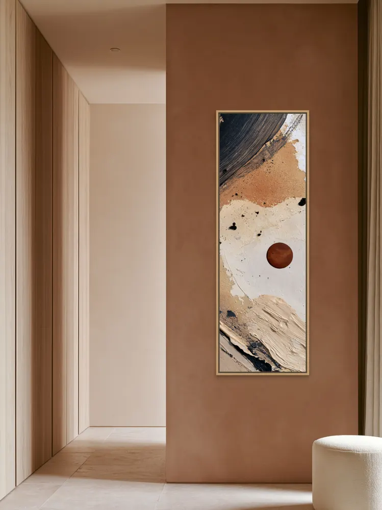Terracotta tall entry wall