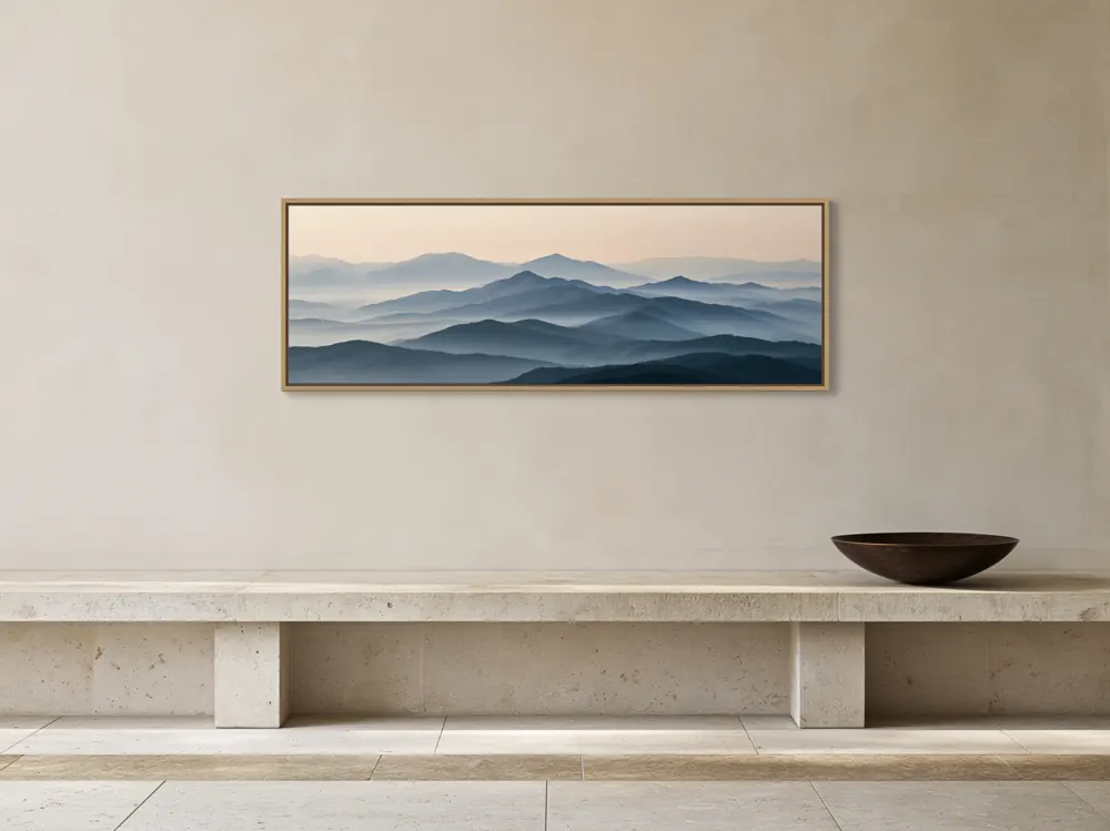 Travertine console gallery