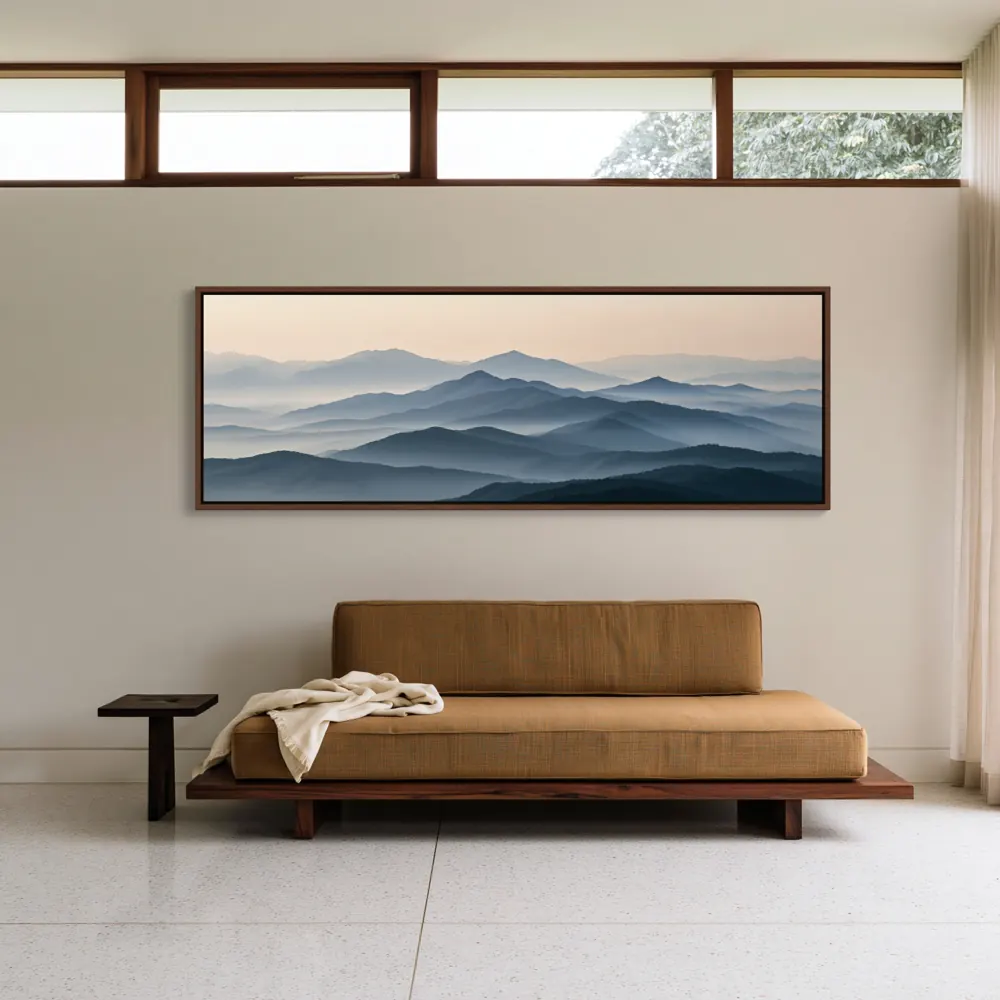 Walnut clerestory living room