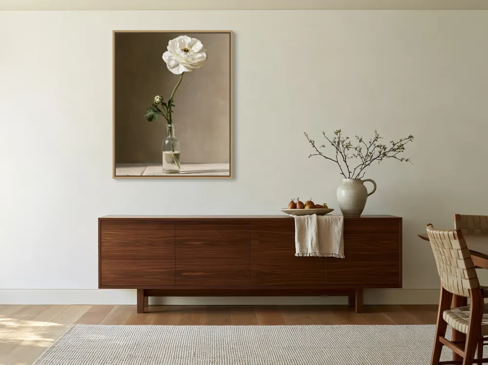 Walnut sideboard dining room